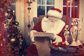 Santa checks his list